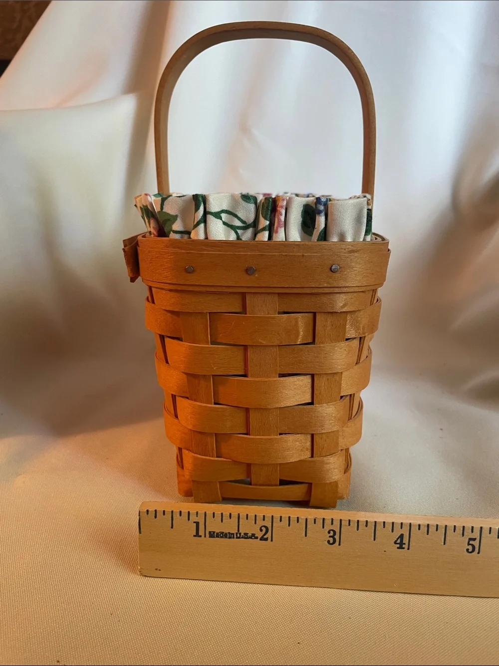 Longaberger candle basket with liner and protector